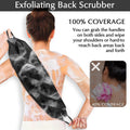 Anezus Exfoliating Back Scrubber Bath Gloves Set, Exfoliating Shower Towel with Shower Gloves for Body Scrub, Back Cleaner Wash Gloves to Remove