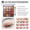 All in One Makeup Kit for Girls - 16 Colors Naked Eyeshadow Palette, 3Pcs Makeup Brushes, Waterproof Eyeliner Pencil, Eyebrow Powder,Eyebrow
