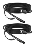 P45W 15V 3A Compatible with Microsoft Surface Pro 3/5/6/7Go3/2/1 Laptop 4/3/2/1 Type-C to Surface Nylon Braided Cable Power Supply USB-C Charger