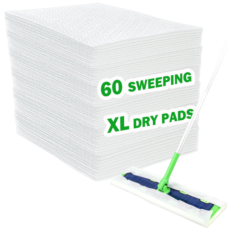 XL Dry Sweeping Cloths, XL Dry Pad Refills for Swiffer Sweeper XL Mop, X-Large Disposable Sweeping Cloths Multi Surface Floor Mop Pad Refills for