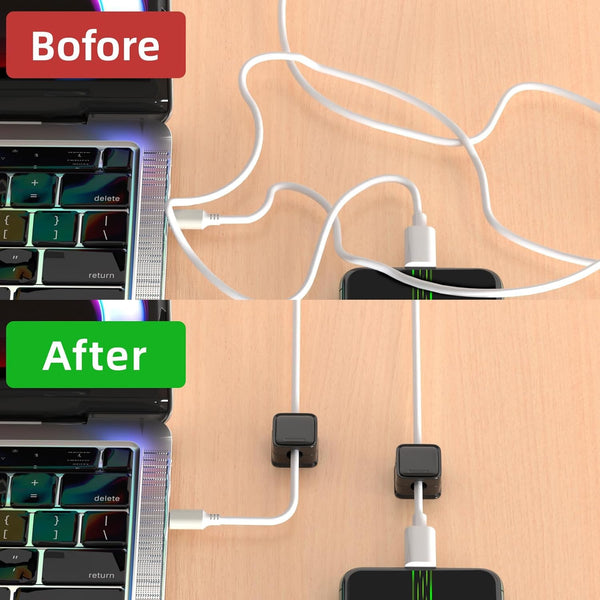 8 Pack Cord Organizer Holder,Costop Strong Adhesive Desk Cable Management Magnetic Easy Open,Organize Phone Charging Cords Wire Holder Organizer