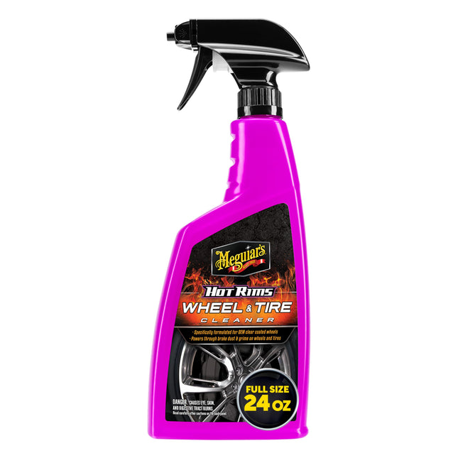 Meguiar'S Hot Rims Wheel & Tire Cleaner, Powers through Brake Dust & Grime â 24 Oz Spray Bottle