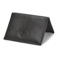 Leatherboss Genuine Leather Small Slim Bifold Wallet | Credit, Debit, ID Card Holder | Compact & Stylish with Clear ID Windows | Gift for Men, Black
