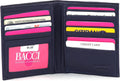 Li RFID Blocking Wallet for Men - Genuine Leather Wallet with 13 cards, 2 inner, 2 plastic inserts slots, 1 ID Window, 2 Small Coin & 2 cash