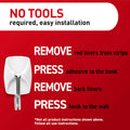Command Small Wire Toggle Hooks, 16 Hooks and 24 Strips, Damage-Free Hanging Wall Hook with Adhesive, No Tools Required, Great for Home, Kitchen,