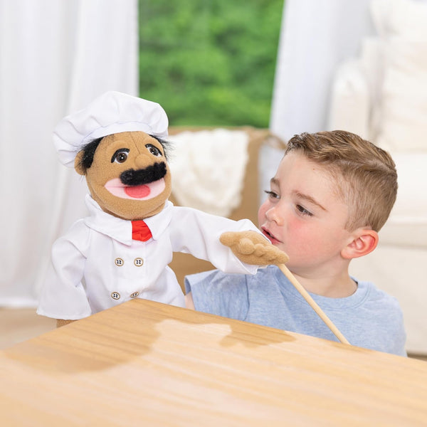 Melissa & Doug Chef Puppet (Al Dente) with Detachable Wooden Rod