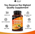 Turmeric Tablets with Black Pepper & Ginger - Curcumin - 180 Turmeric and Black Pepper Tablets (3 Month) High Strength Active Turmeric Supplements