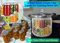 2-Pack 11" Pressure Canner Rack + Cotton Jars Mat, 304 Stainless Steel Cooking Rack, 11 Inch Canning Rack Replacement for Presto All-American and