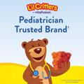 L'Il Critters Gummy Vites Daily Kids Multivitamins Assorted Fruit Flavors for Ages 2+ Toddlers & Kids, Gummy Vitamin with Vitamin C and D, 95-190