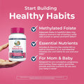 Maryruth Organics Prenatal Vitamins for Women | USDA Organic Prenatal Gummies | Postnatal Vitamins for Women Breastfeeding | Methylfolate 800 Mcg