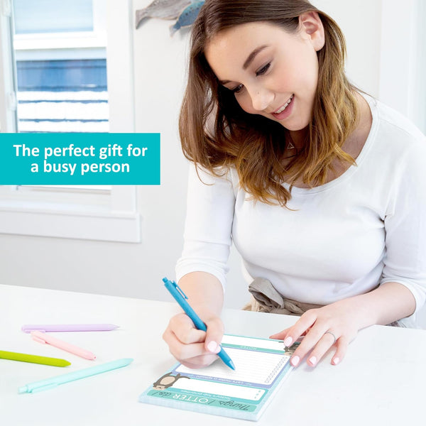 T MARIE Daily to Do List Notepad - 50 Sheets 5.5 X 8.5â Productivity Task Planner and Habit Tracker Pad - Cute Otter Gift Idea and Office Supplies