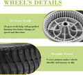 Parts Camp Front Drive Wheels Mtd/Troy-Bilt 734-04018, 734-04018A, 734-04018B, 734-04018C Lawnmower Wheels (Set of 2)