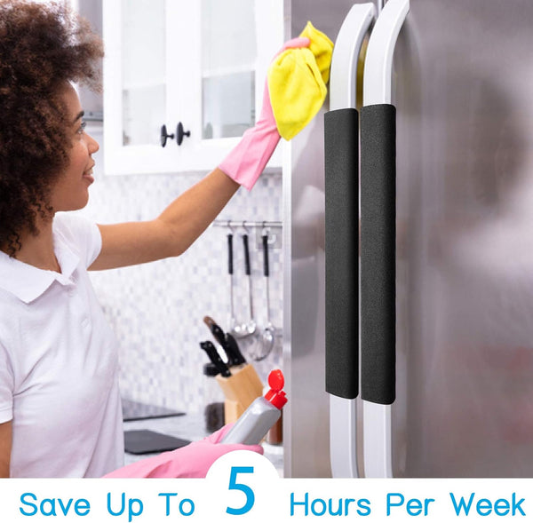 Refrigerator Door Handle Covers, Set of 5, Keep Your Kitchen Appliance Clean from Smudges, Drips, Food Stains, Oil, Handmade Decor Protector for