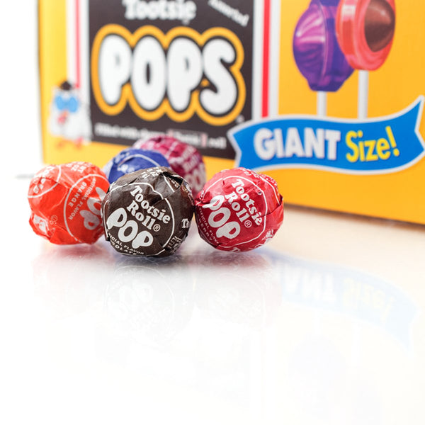 Tootsie Pops Giant Candy - Original Fruity Lollipop with Chocolatey Center - over 3.5 Pound Bag of Assorted Pops - Five Classic Flavors - Peanut