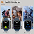 Smart Watch for Men Women, 1.85" HD Screen Smartwatch (Answer/Make Call) with Heart Rate Sleep Monitor Pedometer, 110+ Sports Mode Fitness Watch,