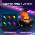 Essential Oil Diffuser, Volcano Fire Flame Aromatherapy Diffuser, 360Ml Ultrasonic Cool Mist Humidifier, Scent Aroma Diffuser with 7 Colors Light,