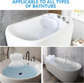 REEZEIVI Bath Pillows for Tub,Bath Pillow with 6 Non-Slip Suction Cups,Soft 4D Mesh Fabric,Bathtub Pillows for Tub Neck and Back Support,Extra