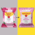 Burt'S Bees Rose Water Face Wipes, for All Skin Types, Hydrating Micellar Makeup Remover & Facial Cleansing Towelettes, 30 Ct (3-Pack)