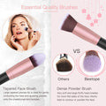 BESTOPE PRO 16Pcs Makeup Brushes Set, 4Pcs Beauty Blender Sponge Set and 1 Brush Cleaner, Premium Synthetic Foundation Brushes Blending Face