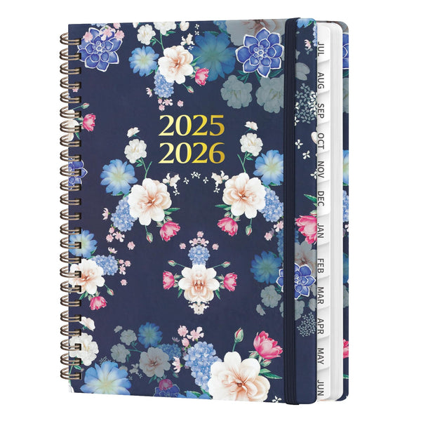 2025-2026 Academic Planner, July 2025 - June 2026, Weekly and Monthly Planning Book, Hard Cover Calendar Planner with Tabs, A5 (6.3" X 8.4"),