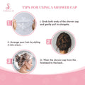 Disposable Shower Caps 100Pcs, 18.1 Inch Plastic Shower Cap for Women Waterproof Bath & Bathing Accessories, Home & Travel Essentials