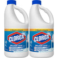 Clorox Splash-Less Bleach, Regular, 2 Pack of 55 Fl Oz Each/ 110 Ounces Total