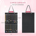 Caffox Hanging Necklaces Holder, Large Jewelry Organizer for Necklaces, Bracelets, and Ankles, Necklaces Display Storage Hanger for Wall, Closet