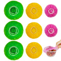 NEPAK 60 Pcs Bowl Covers Reusable, 3 Sizes Plastic Food Covers, Elastic Film Fits Most Plates and Dishes, Proofing Cover for Kitchen Picnic