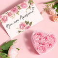Birthday Gifts for Women Self Care Gifts Get Well Soon Gifts, Rose Relaxing Spa Gifts Basket Care Package W/ Luxury Flannel Blanket 40 Oz Tumbler,
