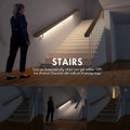 Sensky Motion Sensor Strip Lights Rechargeable Motion Activated LED Strip Light Dimmable Cabinet Light Strip for Wardrobe, Cabinet, Pantry,
