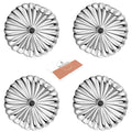 BEADNOVA Jumbo Earring Backs 925 Sterling Silver Large Earring Backs Butterfly Locking Ear Stud Stopper for Studs Replacement (20Gauge, 4Pcs)