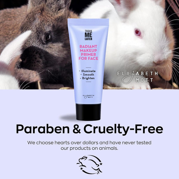 Elizabeth Mott Thank Me Later Radiant Face Primer â Dermatologist & Allergy Tested â Illuminating, Hydrating Makeup Base for Glowing Skin â