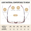 SIGVAN Ladies Reading Glasses Blue Light Blocking Spring Hinge Fashion Pattern Print Eyeglasses for Women