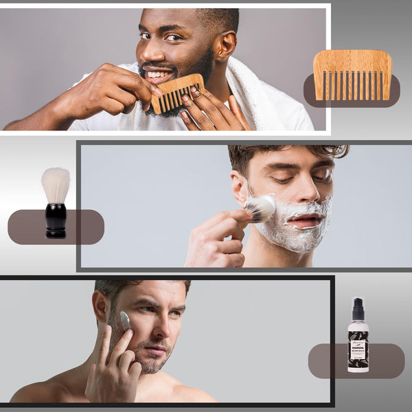 Valentines Day Gifts for Men Spa Gifts for Men, Charcoal Bath and Body Gift Set for Men, 10 Pcs Spa Kits Ideal Birthday, Christmas. Men'S