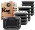 Freshware Meal Prep Containers [50 Pack] 1 Compartment Food Storage Containers with Lids, Bento Box, BPA Free, Stackable,