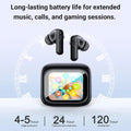 LX-10 Hybrid Active Noise Cancelling Wireless Earbuds BT 5.4 Play Time 4-5 Hours Stereo In-Ear Headphones, Environment Noise Cancelling Gaming
