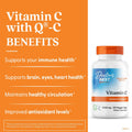 Doctor'S Best Vitamin C with Q-C - Vitamin C 1000Mg Non-Gmo, Vegan, Gluten Free, Soy Free, Sourced from Scotland Veggie Caps, 120 Count