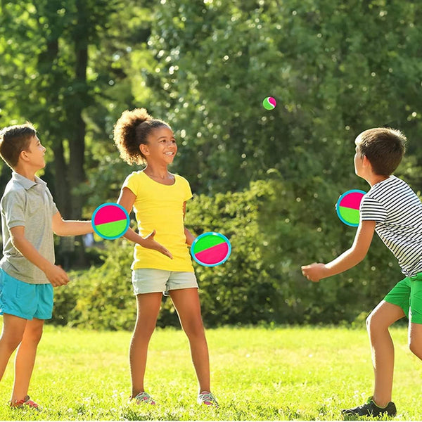 Toss and Catch Ball Set | Toss and Catch Sports Game Set - Upgraded Version 8inch Toy Paddle Catch Toy for Gift Kids/Adults/Family/Backyard Beach