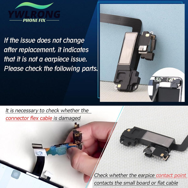 Earpiece Speaker for Iphone 11 Pro Ear Speaker Replacement for Iphone 11 Pro Speaker Replacement Light Proximity Sensor Flex Cable Earphone