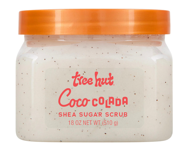 Tree Hut Shea Sugar Scrub Coco Colada, 18 Oz, Ultra Hydrating and Exfoliating Scrub for Nourishing Essential Body Care