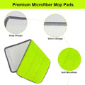 Replacement Microfiber Mop Pads for Libman Rinse 'N Wring Mop and Bucket System, Washable Reusable Wet & Dry Cleaning Refill Head for