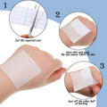 Nuanchu 2 Rolls Non-Woven Cover Roll Stretch Tape Non-Woven Adhesive Bandages Breathable Bandage Tape Cohesive Wrap Bandages Protective Stretch