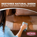 Weiman Leather Cleaner and Conditioner for Furniture - 12 Ounce - 2 Pack - Ultra Violet Protection Help Prevent Cracking or Fading of Leather