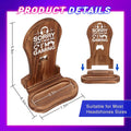 Gamer Gifts for Teenage Boys, Gaming Headphone Stand for Men, Gaming Room Decor Wooden Headset Holder, Son Boyfriend Husband Game Lover Gifts