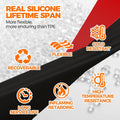 Holikme Door Draft Stopper under Door Draft Blocker Insulator Doors Sweep Weather Stripping Noise Stopper Strong Adhesive, Black