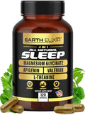 4-In-1 Sleep Aid (120 Caps) W/Apigenin 50Mg, Magnesium Glycinate 200Mg, L Theanine 200Mg & Valerian Root for Sleep Aid 300Mg | Apigenin Supplement