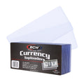 BCW Currency Topload Holder - Pack of 25 | Clear Rigid PVC Protective Sleeve for Standard US Dollar Bills | Archival Safe, Scratch-Resistant