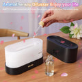 Colorful Flame Air Aroma Diffuser Humidifier, Upgraded 7 Flame Colors Noiseless Essential Oil Diffuser for Home,Office,Yoga with Auto-Off
