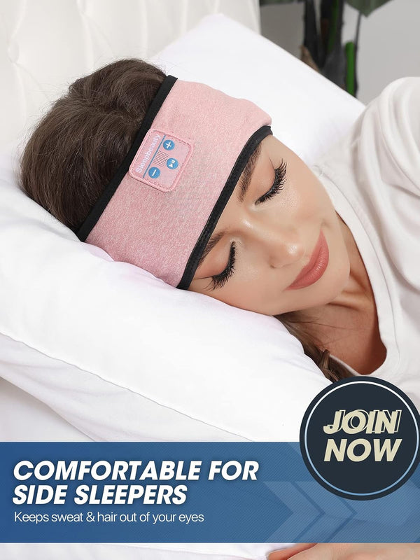 Sleep-Headphones-Wireless-Bluetooth-Headband - Comfy Sleeping Eye Mask Headphones Headset, Sport Headband Earbuds Electronics Tech Gadgets