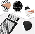 Acupressure Mat Set, Acupuncture Point Massage Pillow, Relieving Neck and Back Pain, Muscle Relaxation and Stress Reduction, Sciatica Relief,
